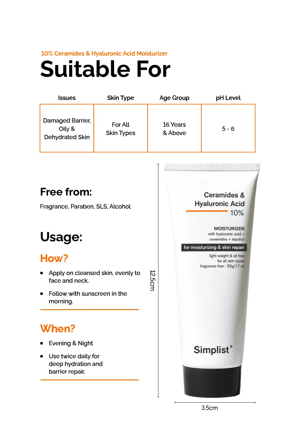 10% Ceramides & Hyaluronic Acid Moisturizer - Image 4