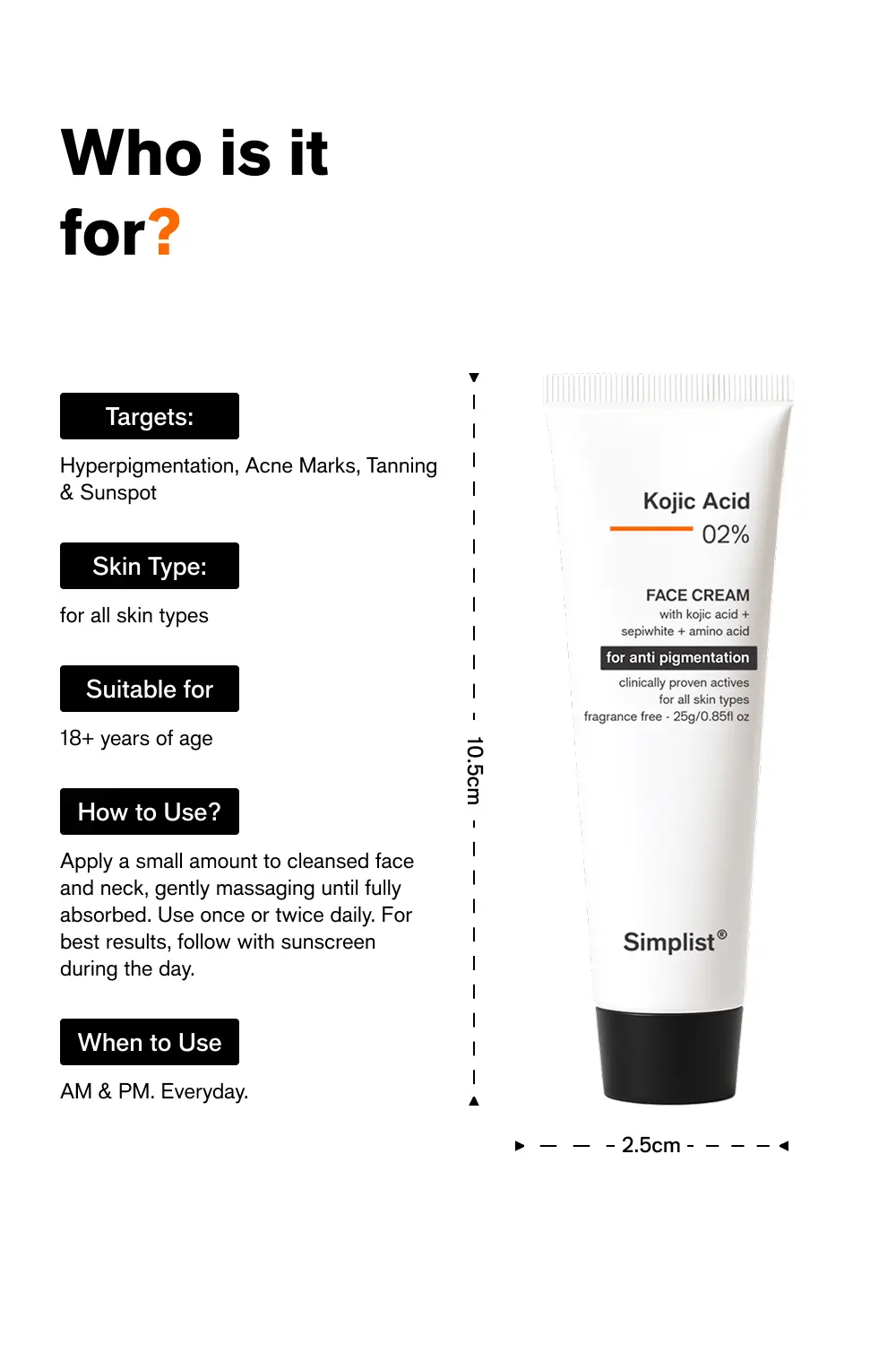 Kojic Acid 2% Face Cream - Image 4